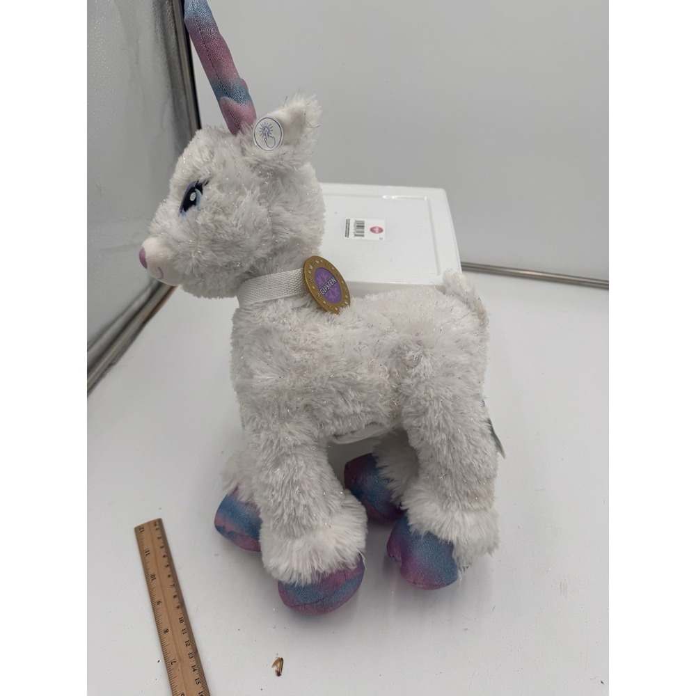 Build A Bear Plush Reindeer Glisten Gold Antlers Silver Dress